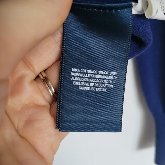 Polo by Ralph Lauren Boys Small (8) Blue Sweater 100% Cotton Vneck Long Sleeve - Picture 4 of 7